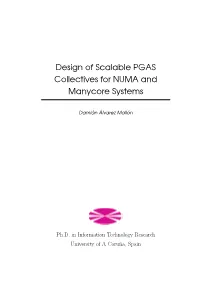 Design of Scalable PGAS Collectives for NUMA and Manycore Systems