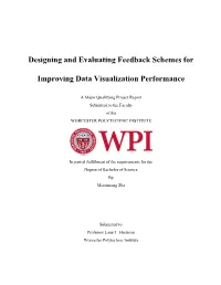 Designing and Evaluating Feedback Schemes for Improving Data Visualization Performance 1