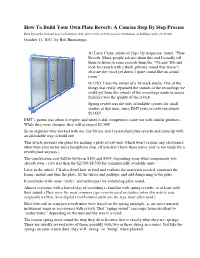 How to Build Your Own Plate Reverb
