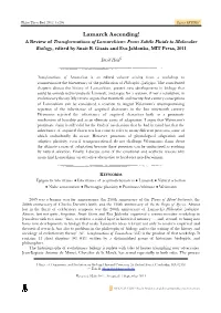 Lamarck Ascending! a Review of Transformations of Lamarckism: from Subtle Fluids to Molecular Biology, Edited by Snait B