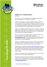 Suffolk's Year of Walking Update