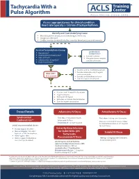 Tachycardia with a Pulse Algorithm