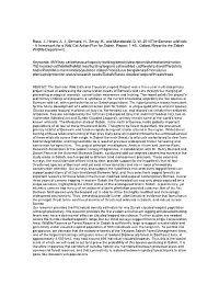 The Bornean Wild Cats - a Framework for a Wild Cat Action Plan for Sabah