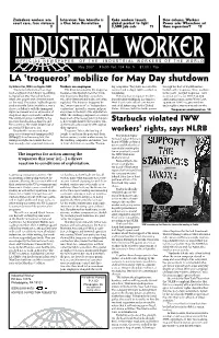 'Troqueros' Mobilize for May Day Shutdown