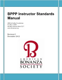 BPPP Flight Instructor Standardization Manual