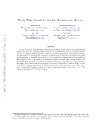Nearly Tight Bounds for Sandpile Transience on the Grid