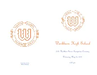 2021 Senior Recognition Program