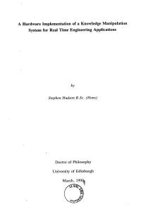A Hardware Implementation of a Knowledge Manipulation System for Real Time Engineering Applications