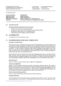 Councillor a Macdougall PLANNING APPLICATION REPORT Date of Validity - 9Th April 2003 OBAN, LORN and the ISLES Committee Date - 14Th January 2004