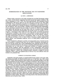 Hybridization in the Anatidae and Its Taxonomic Implications