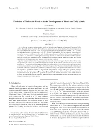 Evolution of Multiscale Vortices in the Development of Hurricane Dolly (2008)