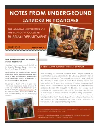Notes from Underground Записки Из Подполья