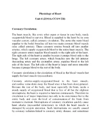 Physiology of Heart Unit-4 (ZOOA-CC4-9-TH)