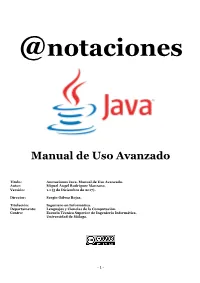 Anotaciones Java