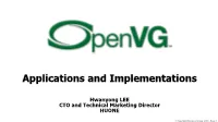 Applications and Implementations