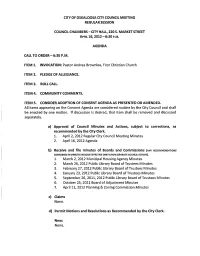 City of Oskaloosa City Council Meeting Regular Session