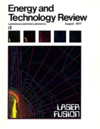 Laser Fusion Program Overview