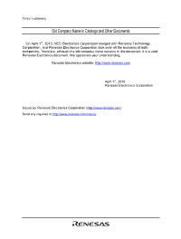 SH-4 Software Manual Renesas 32-Bit RISC Microcomputer Superhtm RISC Engine Family