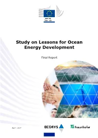Study on Lessons for Ocean Energy Development