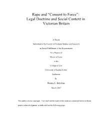 C:\Personal\Norma\Thesis Final\Norma Thesis April 2007 Rape and Consent to Force.Wpd