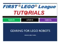 Gearing for Lego Robots