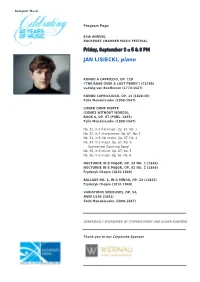 Program Notes © 2021 Keith Horner