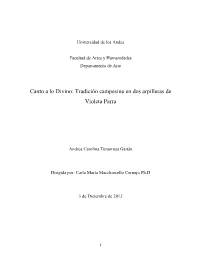 Tradición Campesina En Dos Arpilleras De Violeta Parra