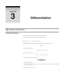 Differentiation