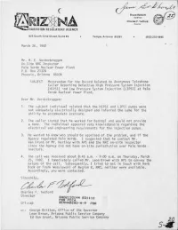 Discusses 820325 Telcon from Anonymous Caller Alleging