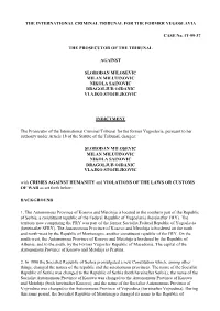 Initial Indictment, 22-5-1999