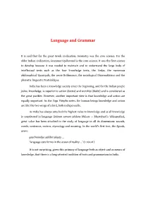 Language and Grammar