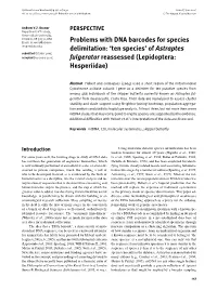Problems with DNA Barcodes for Species