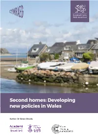 Second Homes: Developing New Policies in Wales