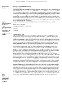 Tim.Smith@Tridget.Com Copyto: Restech@Redacted.Com