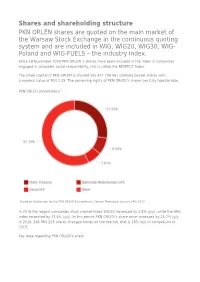 Shares and Shareholding Structure