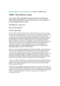 AIDS - the First 20 Years