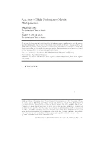Anatomy of High-Performance Matrix Multiplication