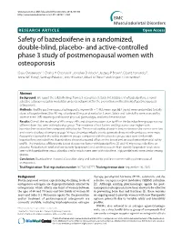 And Active-Controlled Phase 3 Study of Postmenopausal Women with Osteoporosis
