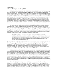 Coppelia Kahn's Address in Washington, D.C., 2009