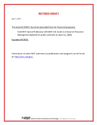 Draft NIST SP 800-118, Guide to Enterprise Password Management