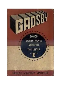 Gadsby-By-Ernest-Vincent-Wright.Pdf