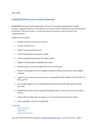 Imagemaker Discovery Assistant Readme
