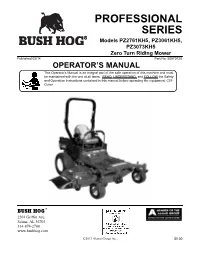Operator's Manual