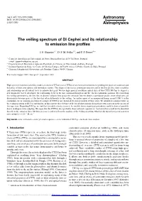 The Veiling Spectrum of DI Cephei and Its Relationship to Emission Line Proﬁles
