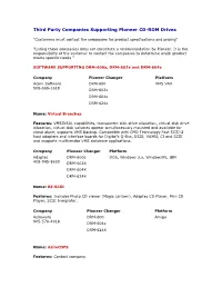 Third Party Companies Supporting Pioneer CD-ROM Drives