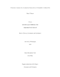 A Parametric Analysis of the Aerodynamic Characteristics of Volleyballs in Turbulent Flow Hans J. Thomas a Thesis Submitted in P