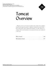 Apache Tomcat Overview