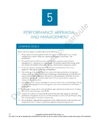 Chapter 5. Performance Appraisal and Management