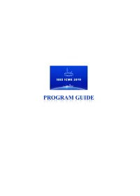 ICME 2019 Program Guide