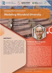 Modeling Microbial Diversity
